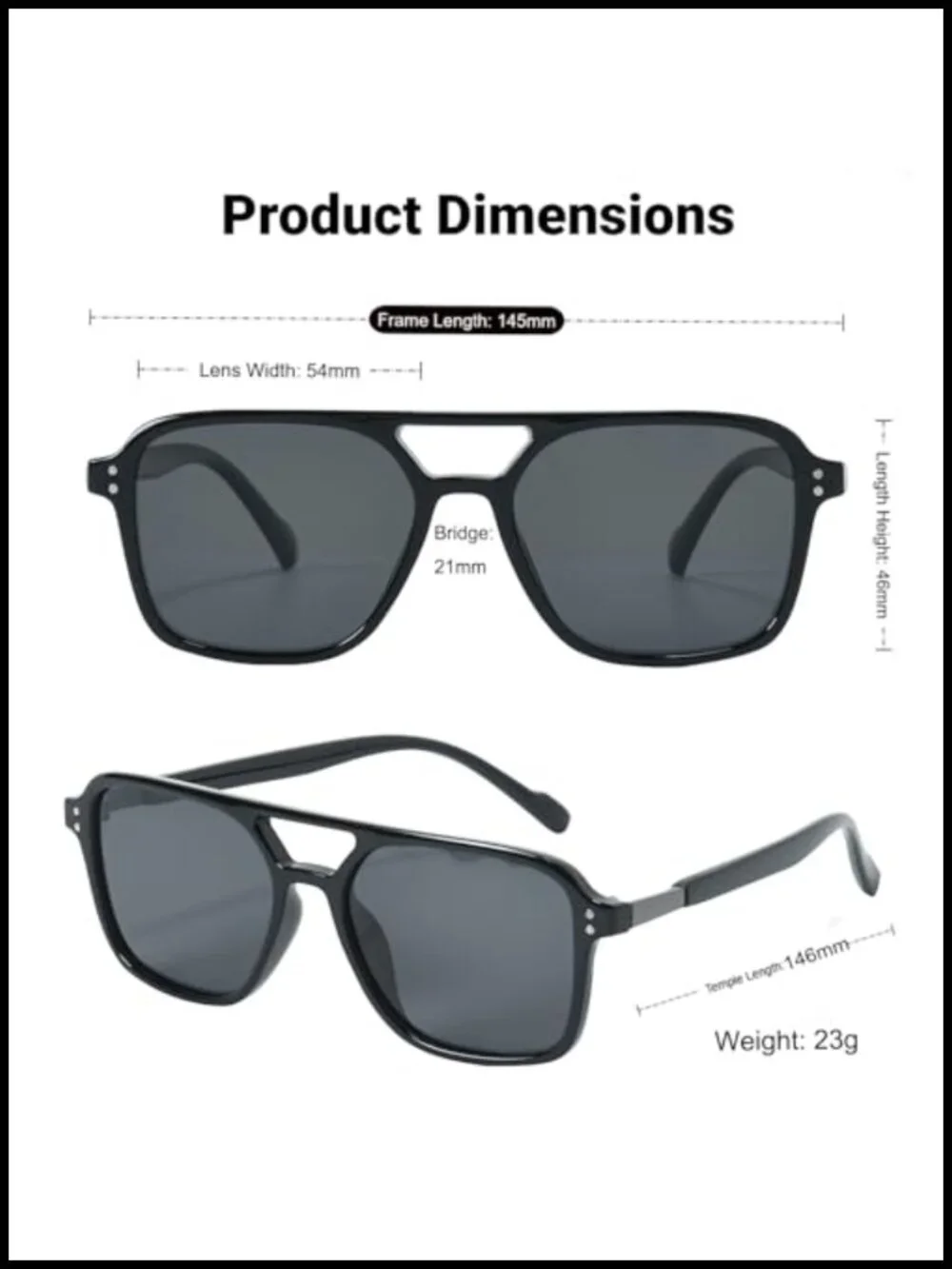 Retro Aviator Sunglasses Women Trendy Square Pilot Shades UV400 Polarized
